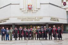 Награждение крымских казаков медалями в 5-летний юбилей принятия Конституции Республики Крым 