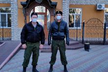 Нижнегорские казаки участвуют в  мероприятиях по контролю за соблюдением режима самоизоляции