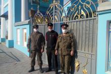 Судакские казаки поддерживали общественный порядок во время пасхальной службы
